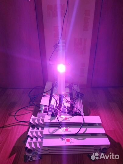 Фитосветильник 50 ватт, на секции радиатора