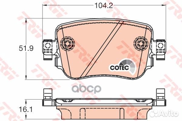 Колодки тормозные дисковые audi A1 2010, Q3