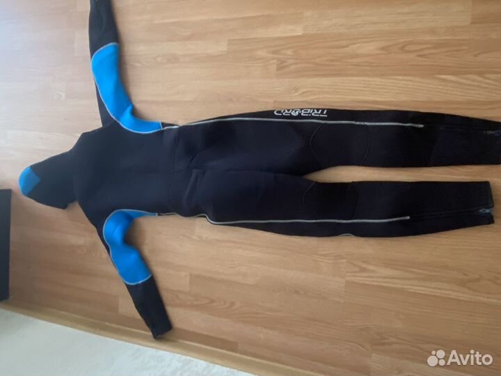 Детский гидрокостюм с капюшоном 130см Tribord 5мм