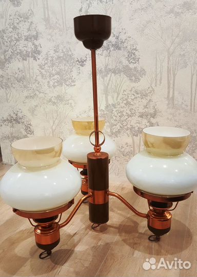 Трёх рожковая люстра СССР