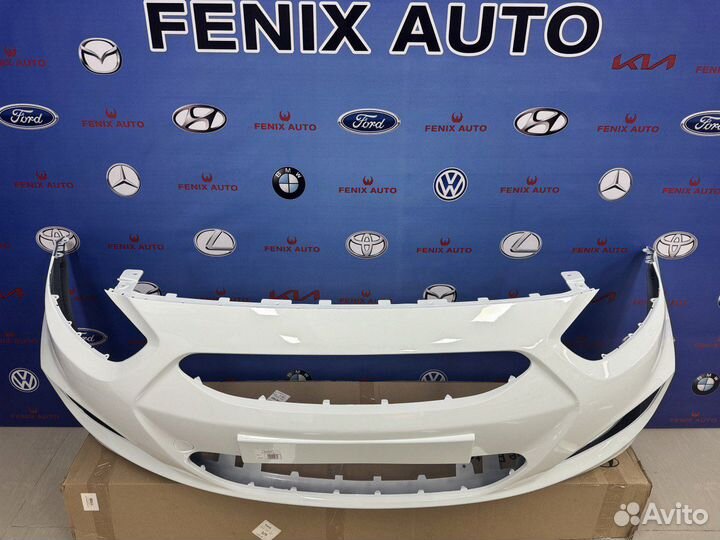 Бампер Белый для Hyundai Solaris 1