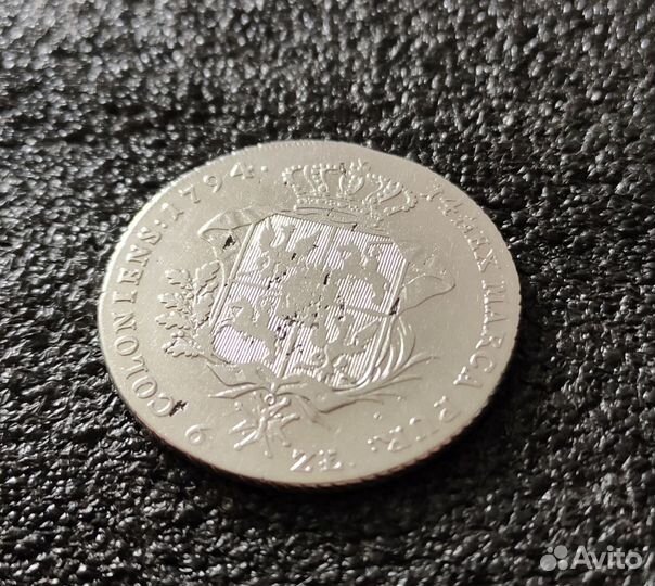 Польша 6 злотых (талер) 1794 год Речи Посполитой