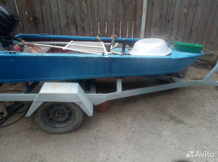 Лодка +москва10+прицеп