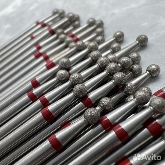 Фрезы для маникюра, форма шар (64 шт)