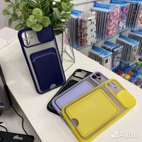 Чехол с карманом на iPhone 11-13 Pro Max