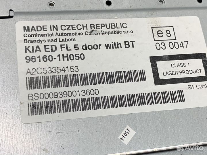 Магнитола штатная Kia Ceed 1 ED 07-12г