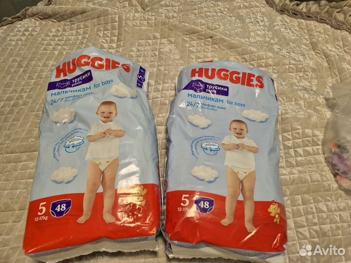 Подгузники трусики huggies 5 для мальчиков остатки