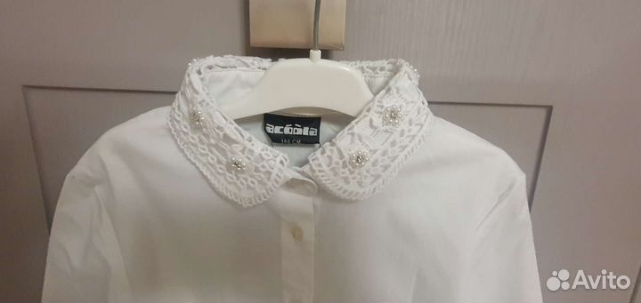Блузка рубашка для девочки 146