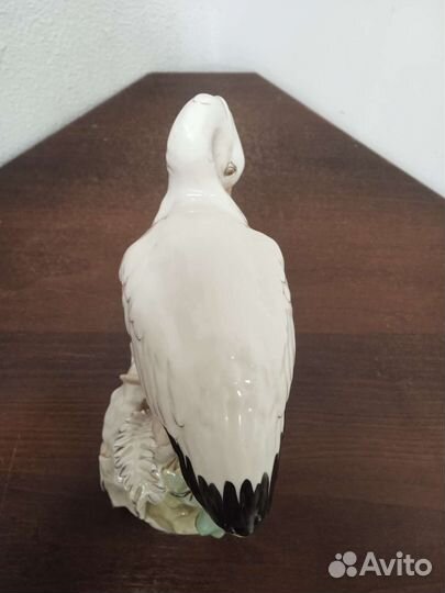 Статуэтка Цапля(Аист) Дулево 1960-80гг фарфор