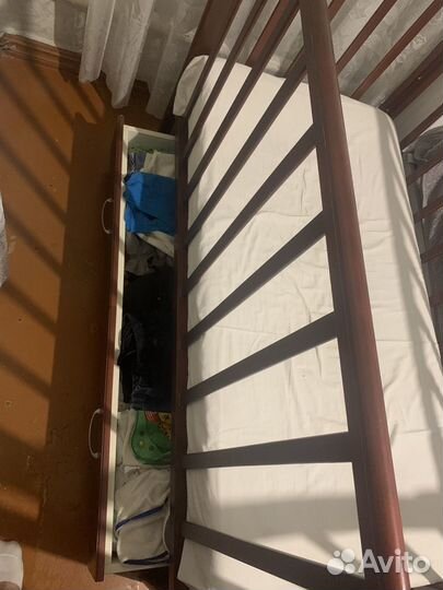 Детская кровать манеж с матрасом