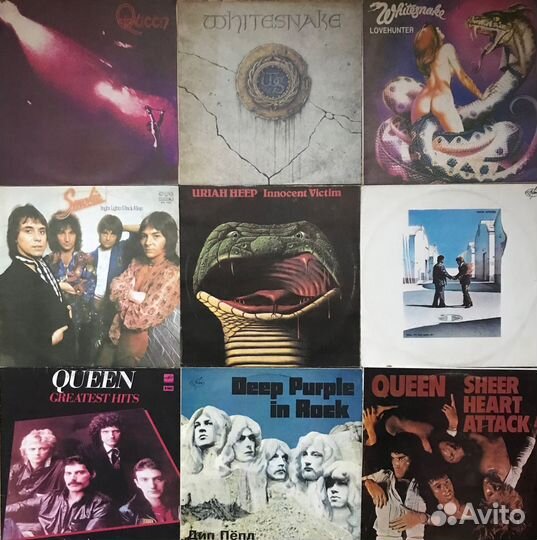 Западные рок-группы. Виниловые пластинки