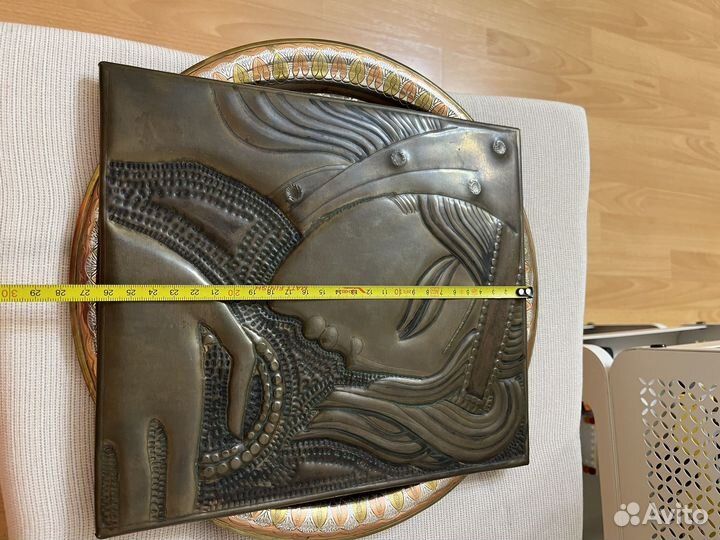 Панно медное чеканка