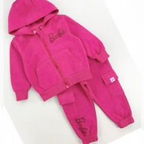 Костюм спрртивный для девочки barbie флис 90-120см