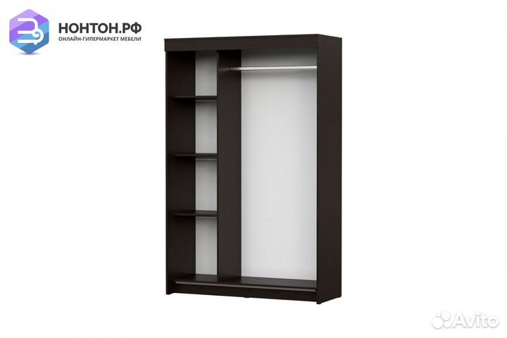 Шкаф-купе Элана дуб венге / ясень анкор светлый