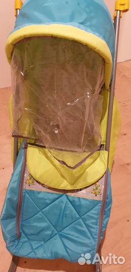 Детские санки с колесами бу