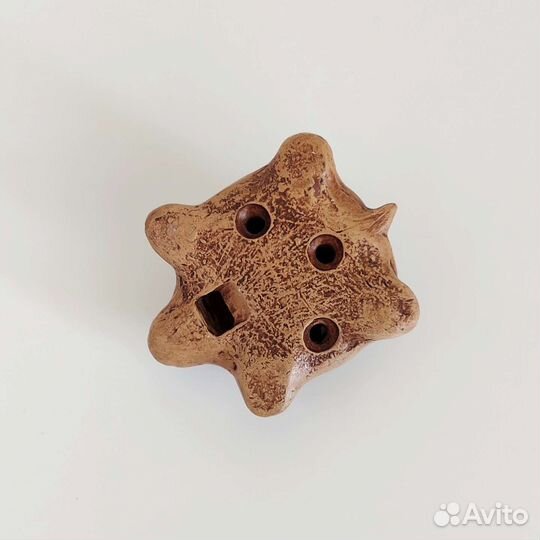 Черепашка свистулька окарина из глины