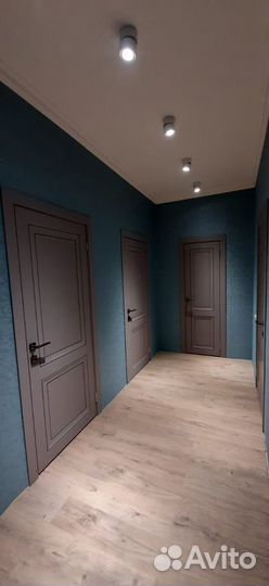 Дверь бархат серый