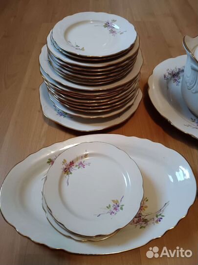 Сервиз столовый сирень Дулёво