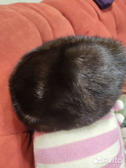 Берет норковый размер 56
