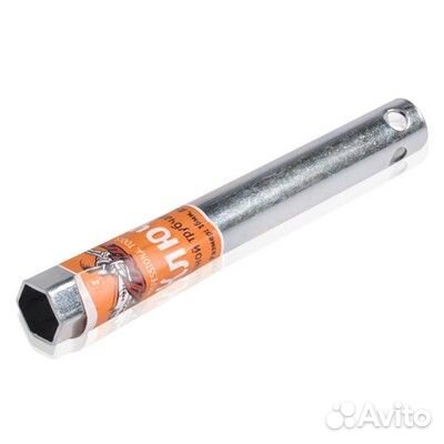 Ключ свечной трубчатый 16*160мм с резиновым фиксат