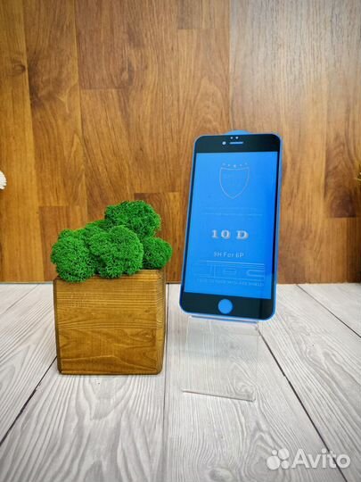 Стекло защитное iPhone 6 plus 6s plus 3d Black