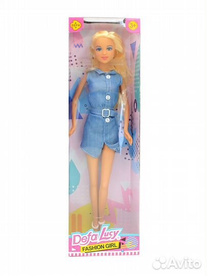 Кукла Fashion Girl в голубом платье Defa Lucy DF8445