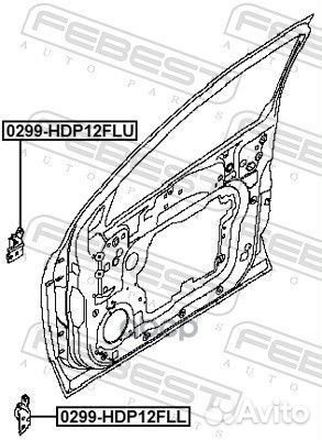 Петля передней левой двери нижняя 0.299HDP12FLL