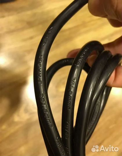 Провод силовой для пк или техники h05vv-f 3g 1.5mm