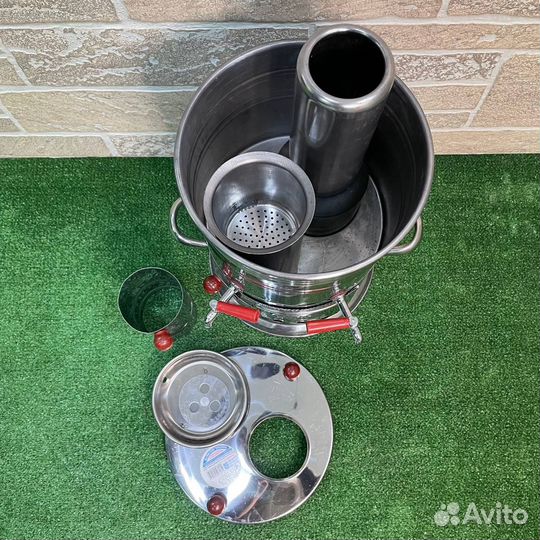 Самовар на дровах Турецкий 2 краника