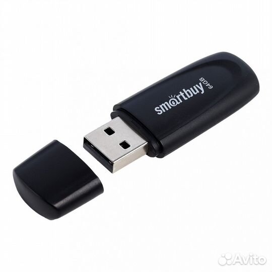 Флешка USB 64GB 2.0 SmartBuy Scout Black