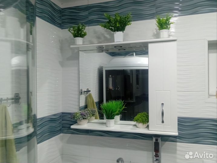 Тумба для ванной с зеркалом бу