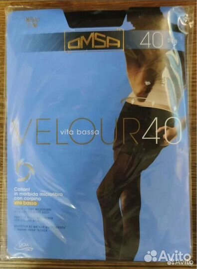 Колготки Omsa Velour 40 размер 2,3,4,XL цв/разные
