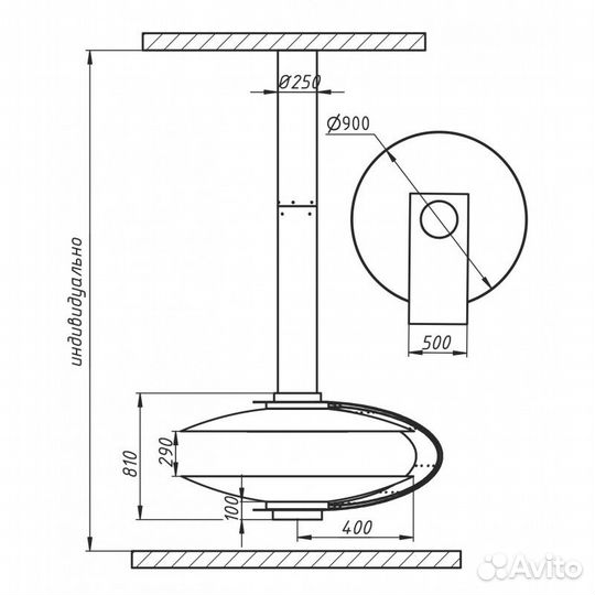 Камин в стиле Hi-Tech 25 Novara