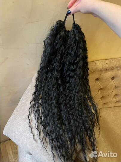 Хвост на резинке, накладной хвост шиньон, коса