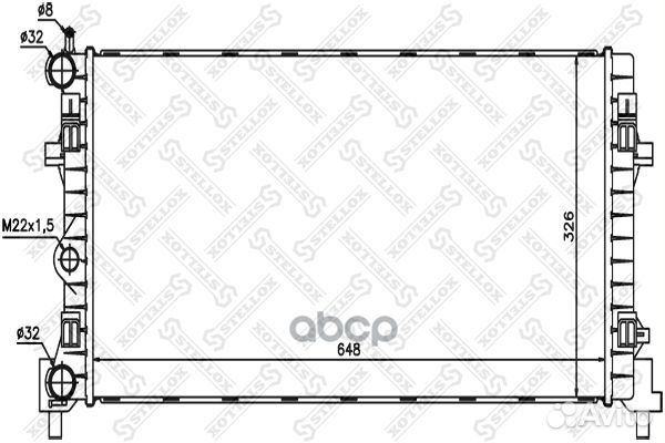 10-26222-SX радиатор системы охлаждения Seat I