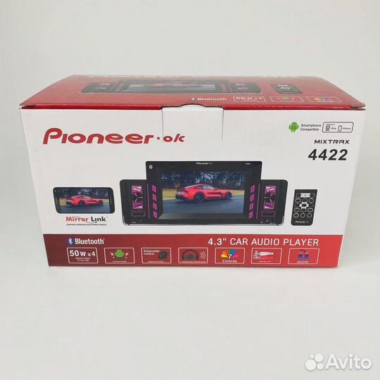 Автомагнитола 1-din 4.3