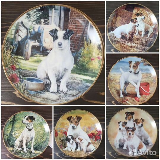 Тарелки декоративные Джек Рассел, США