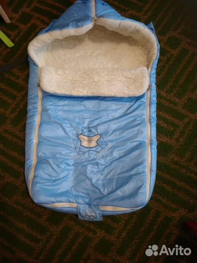 Меховой конверт для прогулок