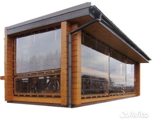 Прозрачные Шторы на беседку веранду