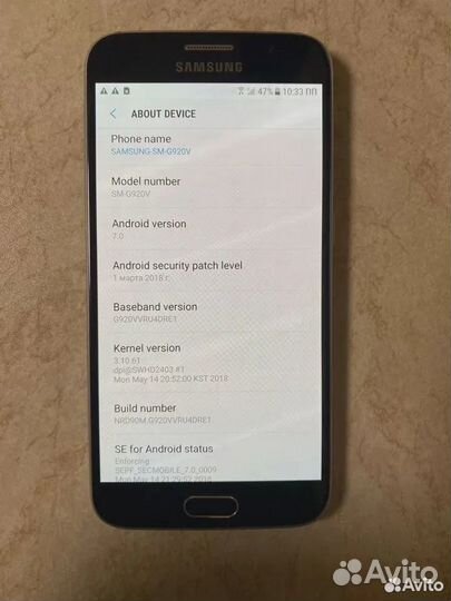 Samsung Galaxy S6 SM-G920F, 3/32 ГБ