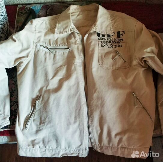 Куртка джинсовая GFF белая/ пиджак джинсовый