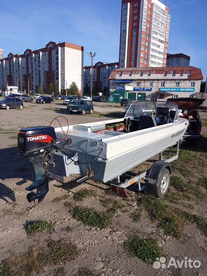 Казанка 5м мором tohatsu 30+прицеп