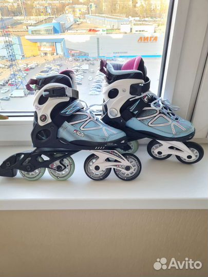 Роликовые коньки Fila wizy раздвижные 32-35р