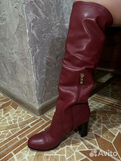 Сапоги женские натуральная кожа 39