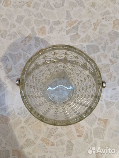 Конфетница с металлической ручкой СССР