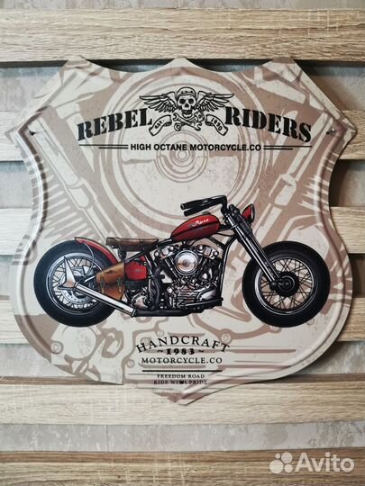 Декор на стену Rebel riders мото