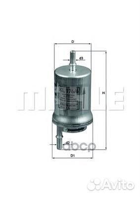 Фильтр топливный KL1766D Mahle/Knecht