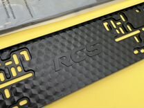 Рамки номерного знака 2 шт RCS для авто черные