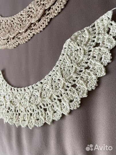Кружевной воротник ручная работа