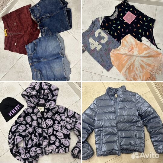 Вещи для девочки пакетом 11-13лет